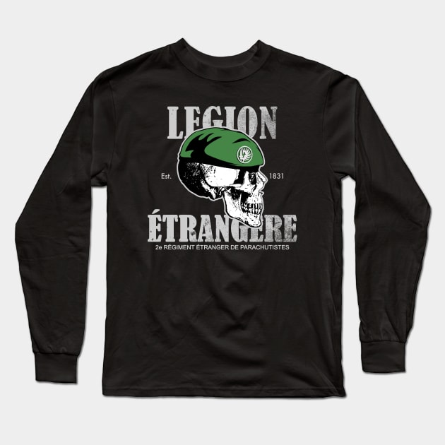 Légion Étrangère 2 REP (distressed) Long Sleeve T-Shirt by TCP